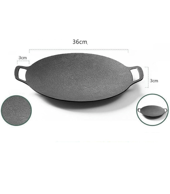 Large 36cm Multipurpose Non-Stick Round Baking Pan and Grilling Tray