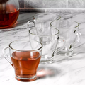 6 cosy NEW ELEGANT DESIGN Glass Coffee/Tea/Latte COSY GLASS MUG, 250ML