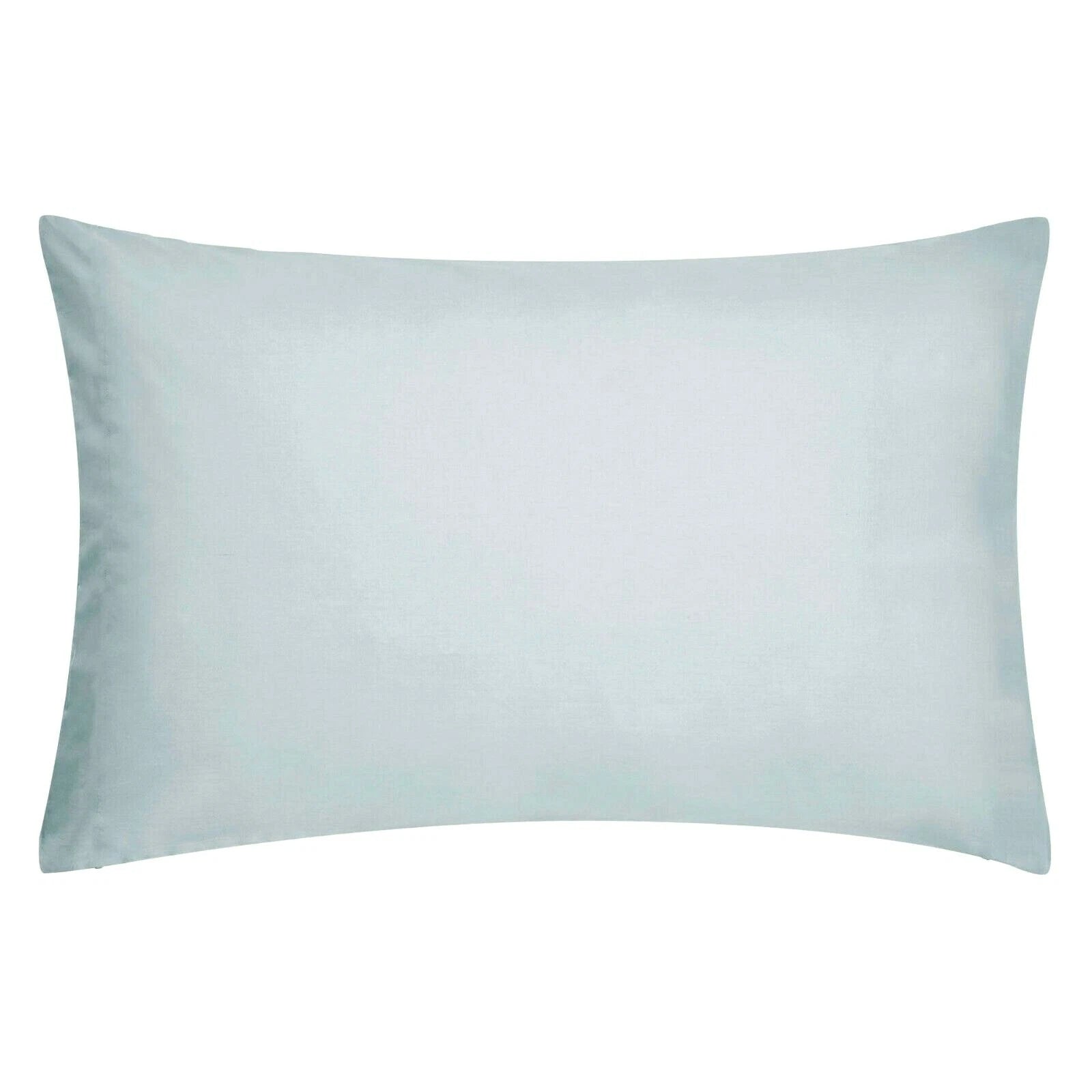 Duck Egg Cotton Satin Pillowcase Set – 2 x 100% Cotton, 300 Thread Count, Luxurious Cuffed Design