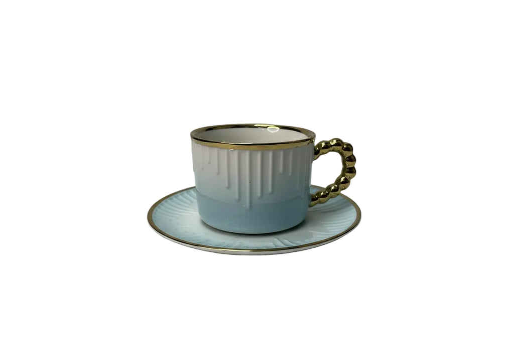 Luxury Maison Royal Tea Set 12pcs – Elegant Rainbow Ceramic Tea Set with Gift Box