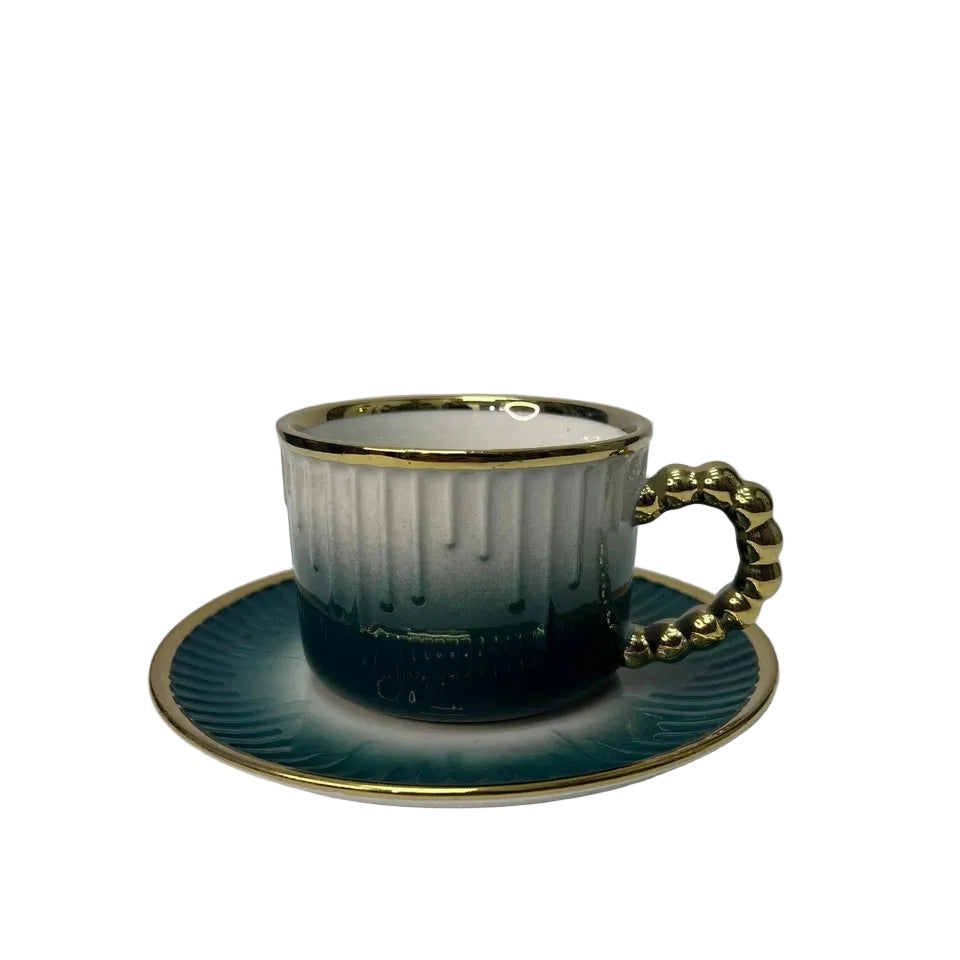 Luxury Maison Royal Tea Set 12pcs – Elegant Rainbow Ceramic Tea Set with Gift Box