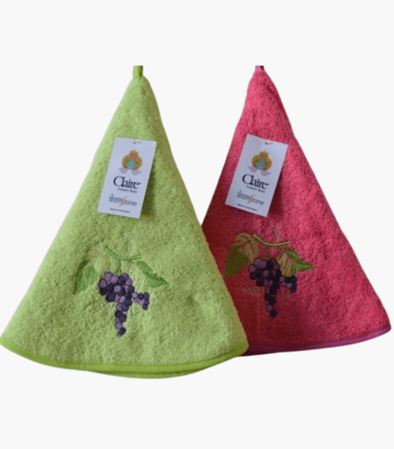 6 round tea towels for hanging in the kitchen 25-inch hand towel dish drying cloth available in several colours. (Copy)