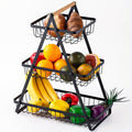 Fruit Basket vegetable Storage  black Rack 3 tier gift