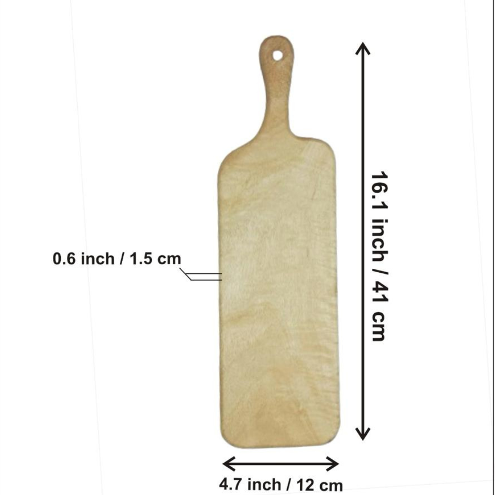 Set of 3 Wooden Chopping Board Cheese Pizza Cutting & Serving Wood Board